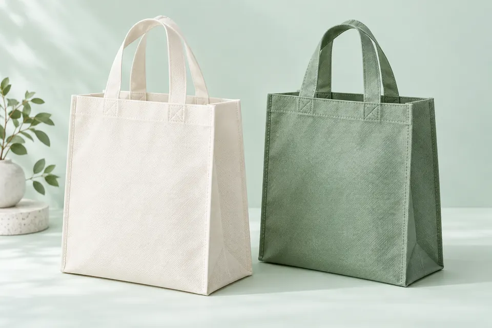 Perspective illustration of non-woven fabric bag