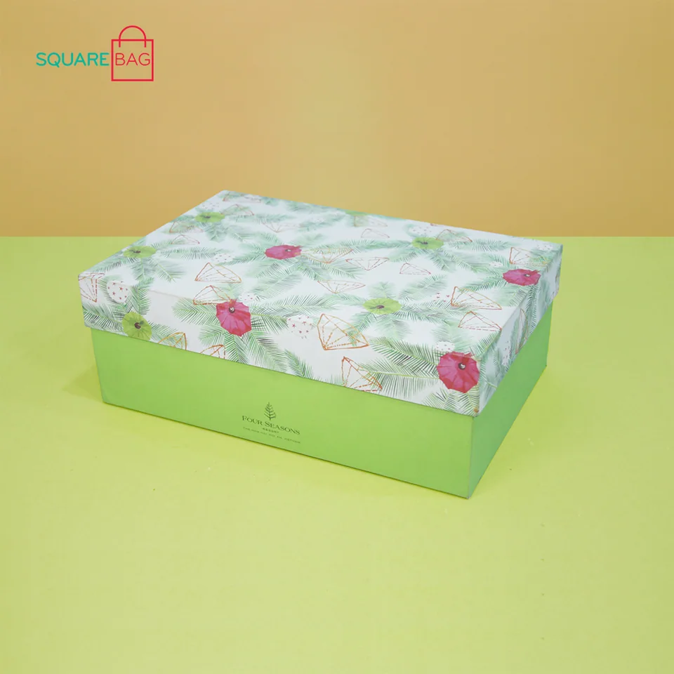 Four Seasons — Patterned paper box